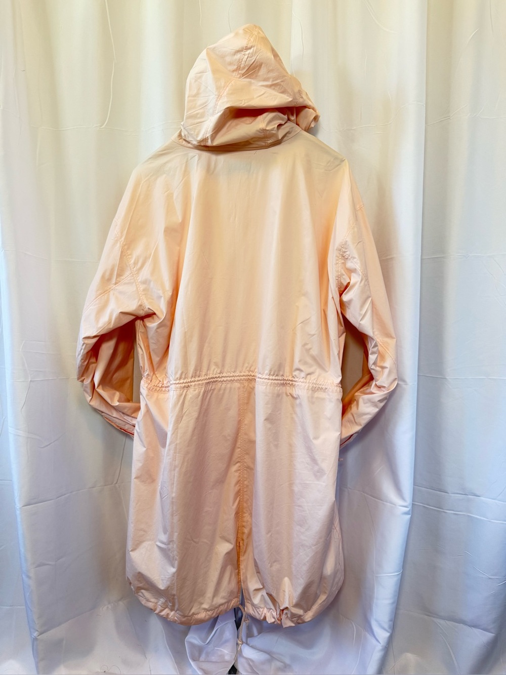Columbia Women's 1X Pink Windbreaker Jacket Hooded Full Zip Drawstring Waist